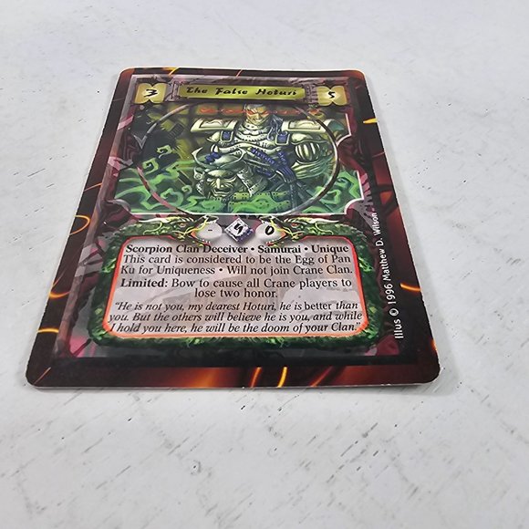 Legend of the Five Rings L5R CCG PROMO The False Hoturi - Picture 2 of 6